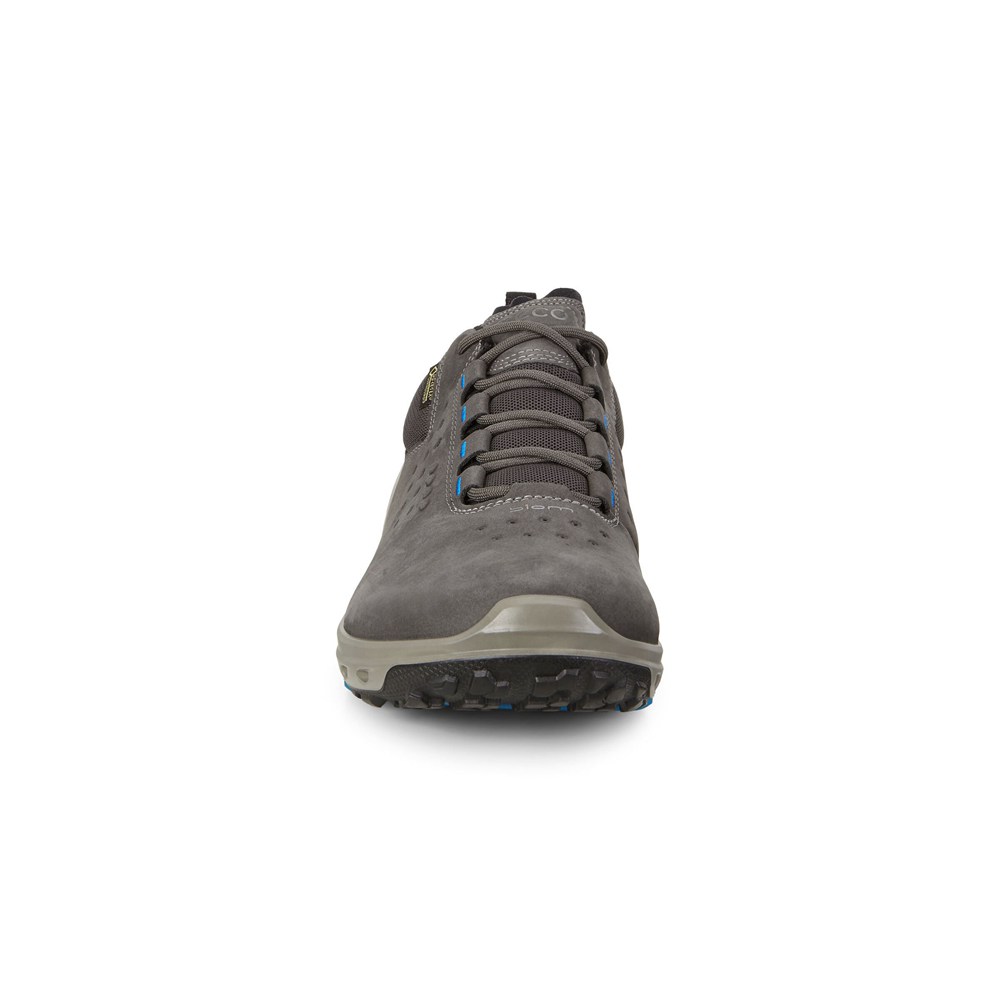 ECCO Mens Hiking Shoes Dark Grey - Biom Venture Gtx Tie - KIL-958461